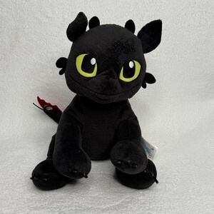 Build A Bear Dreamworks How to Train Your Dragon Black Toothless 13"